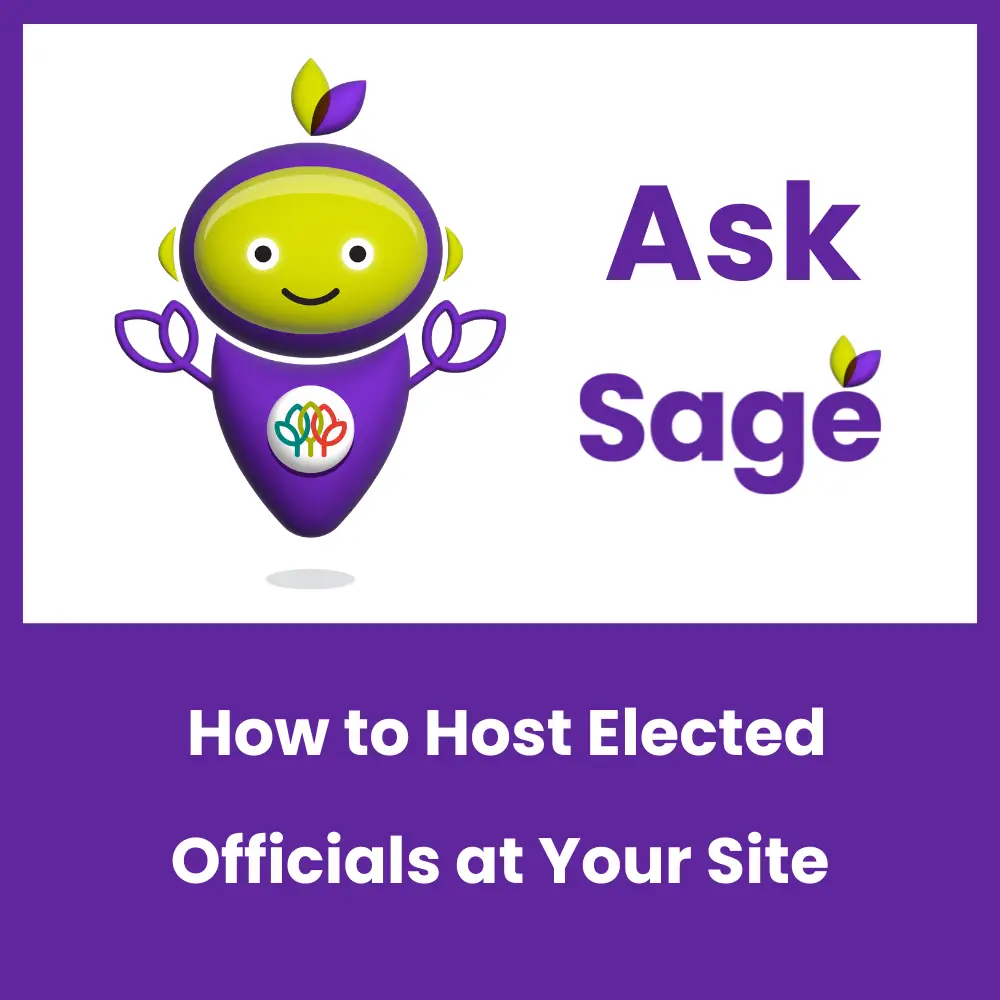 AmericanHort: Ask Sage how to host elected officials at your site.